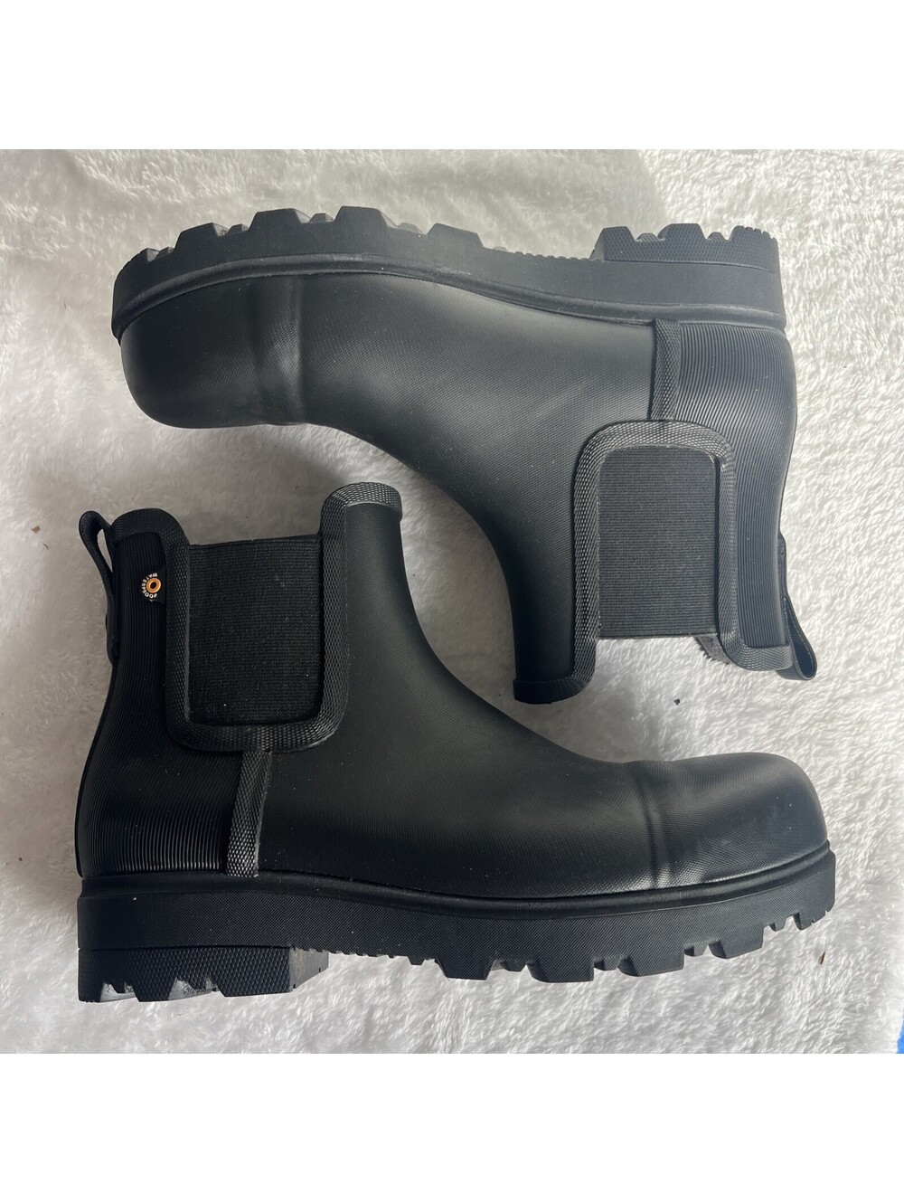 TOUGH Bogs Laurel Safety Toe Womens Size 9 Waterproof Black Chelsea Work Boots